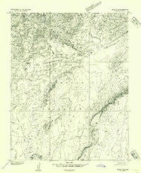 Bluff 3 SE Utah Historical topographic map, 1:24000 scale, 7.5 X 7.5 Minute, Year 1952