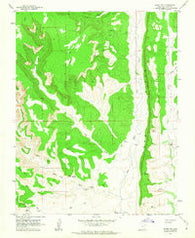 Bluff NW Utah Historical topographic map, 1:24000 scale, 7.5 X 7.5 Minute, Year 1962
