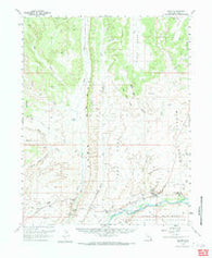 Bluff Utah Historical topographic map, 1:62500 scale, 15 X 15 Minute, Year 1962