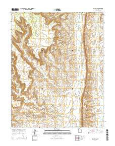 Bluff NW Utah Current topographic map, 1:24000 scale, 7.5 X 7.5 Minute, Year 2014