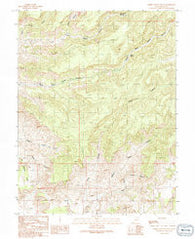 Bobby Canyon South Utah Historical topographic map, 1:24000 scale, 7.5 X 7.5 Minute, Year 1991