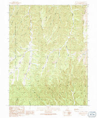 Bogart Canyon Utah Historical topographic map, 1:24000 scale, 7.5 X 7.5 Minute, Year 1991