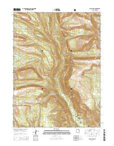 Bollie Lake Utah Current topographic map, 1:24000 scale, 7.5 X 7.5 Minute, Year 2014