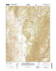 Boobe Hole Reservoir Utah Current topographic map, 1:24000 scale, 7.5 X 7.5 Minute, Year 2014