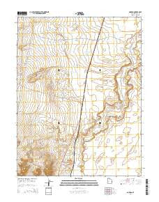 Borden Utah Current topographic map, 1:24000 scale, 7.5 X 7.5 Minute, Year 2014