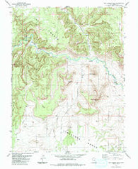 Bottleneck Peak Utah Historical topographic map, 1:24000 scale, 7.5 X 7.5 Minute, Year 1983