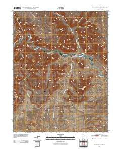 Bottleneck Peak Utah Historical topographic map, 1:24000 scale, 7.5 X 7.5 Minute, Year 2011