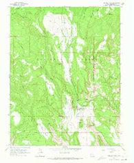 Boulder Town Utah Historical topographic map, 1:24000 scale, 7.5 X 7.5 Minute, Year 1964