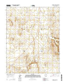 Boundary Butte Utah Current topographic map, 1:24000 scale, 7.5 X 7.5 Minute, Year 2014