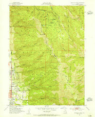 Bountiful Peak Utah Historical topographic map, 1:24000 scale, 7.5 X 7.5 Minute, Year 1952