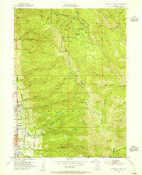 Bountiful Peak Utah Historical topographic map, 1:24000 scale, 7.5 X 7.5 Minute, Year 1952