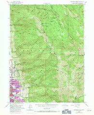 Bountiful Peak Utah Historical topographic map, 1:24000 scale, 7.5 X 7.5 Minute, Year 1952