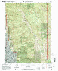 Bountiful Peak Utah Historical topographic map, 1:24000 scale, 7.5 X 7.5 Minute, Year 1998