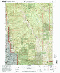Bountiful Peak Utah Historical topographic map, 1:24000 scale, 7.5 X 7.5 Minute, Year 1998