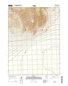 Bovine Utah Current topographic map, 1:24000 scale, 7.5 X 7.5 Minute, Year 2014