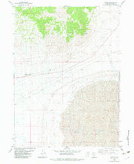 Bovine Utah Historical topographic map, 1:24000 scale, 7.5 X 7.5 Minute, Year 1983