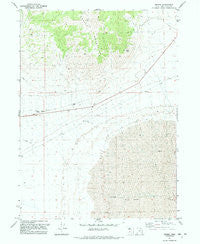 Bovine Utah Historical topographic map, 1:24000 scale, 7.5 X 7.5 Minute, Year 1991