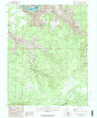 Bowdie Canyon East Utah Historical topographic map, 1:24000 scale, 7.5 X 7.5 Minute, Year 1987