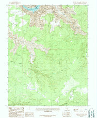 Bowdie Canyon East Utah Historical topographic map, 1:24000 scale, 7.5 X 7.5 Minute, Year 1987