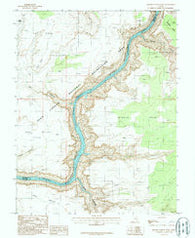 Bowdie Canyon West Utah Historical topographic map, 1:24000 scale, 7.5 X 7.5 Minute, Year 1987