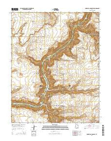 Bowdie Canyon West Utah Current topographic map, 1:24000 scale, 7.5 X 7.5 Minute, Year 2014