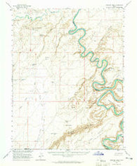 Bowknot Bend Utah Historical topographic map, 1:62500 scale, 15 X 15 Minute, Year 1963