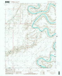 Bowknot Bend Utah Historical topographic map, 1:24000 scale, 7.5 X 7.5 Minute, Year 1988
