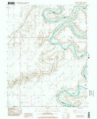 Bowknot Bend Utah Historical topographic map, 1:24000 scale, 7.5 X 7.5 Minute, Year 1996
