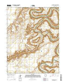 Bowknot Bend Utah Current topographic map, 1:24000 scale, 7.5 X 7.5 Minute, Year 2014