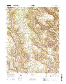 Bradford Canyon Utah Current topographic map, 1:24000 scale, 7.5 X 7.5 Minute, Year 2014