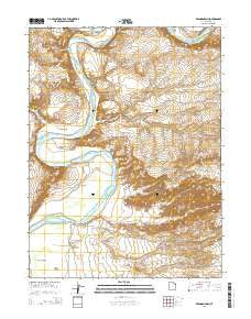 Brennan Basin Utah Current topographic map, 1:24000 scale, 7.5 X 7.5 Minute, Year 2014