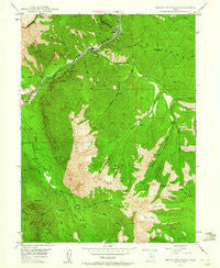 Bridal Veil Falls Utah Historical topographic map, 1:24000 scale, 7.5 X 7.5 Minute, Year 1948