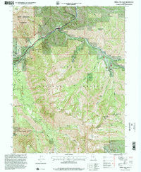 Bridal Veil Falls Utah Historical topographic map, 1:24000 scale, 7.5 X 7.5 Minute, Year 1998