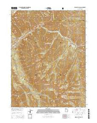 Bridal Veil Falls Utah Current topographic map, 1:24000 scale, 7.5 X 7.5 Minute, Year 2014