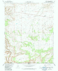Bridger Point Utah Historical topographic map, 1:24000 scale, 7.5 X 7.5 Minute, Year 1981