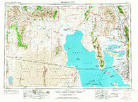 Brigham City Utah Historical topographic map, 1:250000 scale, 1 X 2 Degree, Year 1954