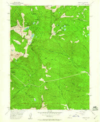 Brighton Utah Historical topographic map, 1:24000 scale, 7.5 X 7.5 Minute, Year 1955