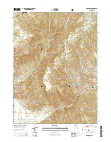 Browns Hole Utah Current topographic map, 1:24000 scale, 7.5 X 7.5 Minute, Year 2014