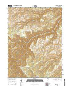 Bruin Point Utah Current topographic map, 1:24000 scale, 7.5 X 7.5 Minute, Year 2014