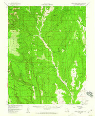 Brushy Basin Wash Utah Historical topographic map, 1:62500 scale, 15 X 15 Minute, Year 1957