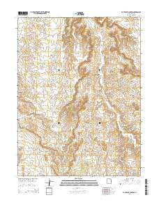 Buck Camp Canyon Utah Current topographic map, 1:24000 scale, 7.5 X 7.5 Minute, Year 2014