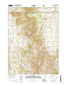 Buck Hollow Utah Current topographic map, 1:24000 scale, 7.5 X 7.5 Minute, Year 2014