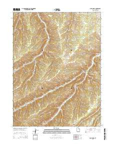 Buck Knoll Utah Current topographic map, 1:24000 scale, 7.5 X 7.5 Minute, Year 2014