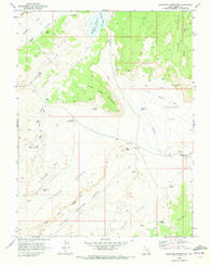 Buckhorn Reservoir Utah Historical topographic map, 1:24000 scale, 7.5 X 7.5 Minute, Year 1969