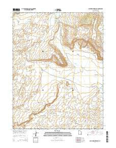 Buckhorn Reservoir Utah Current topographic map, 1:24000 scale, 7.5 X 7.5 Minute, Year 2014