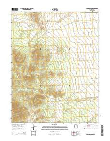 Buckhorn Spring Utah Current topographic map, 1:24000 scale, 7.5 X 7.5 Minute, Year 2014
