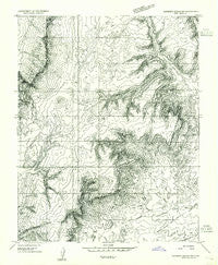 Buckskin Gulch NW Utah Historical topographic map, 1:24000 scale, 7.5 X 7.5 Minute, Year 1954