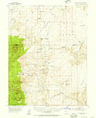 Bull Mountain Utah Historical topographic map, 1:62500 scale, 15 X 15 Minute, Year 1952