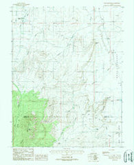 Bull Mountain Utah Historical topographic map, 1:24000 scale, 7.5 X 7.5 Minute, Year 1988