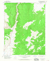 Bull Rush Peak Utah Historical topographic map, 1:24000 scale, 7.5 X 7.5 Minute, Year 1966